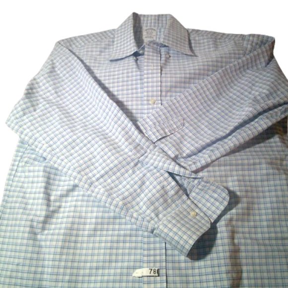 Brooks Brothers Madison Fit Size 19/35 (2XL) Performance Shirt Non-Iron NWT - Picture 7 of 9